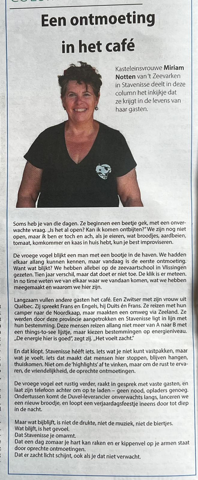 Afbeelding bij het nieuwsbericht: Een ontmoeting in het eetcafé